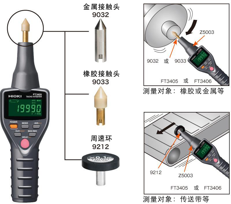 日本日置轉速表FT3405