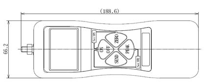 DS2系列外置傳感器推拉力計(jì)結(jié)構(gòu)尺寸圖1